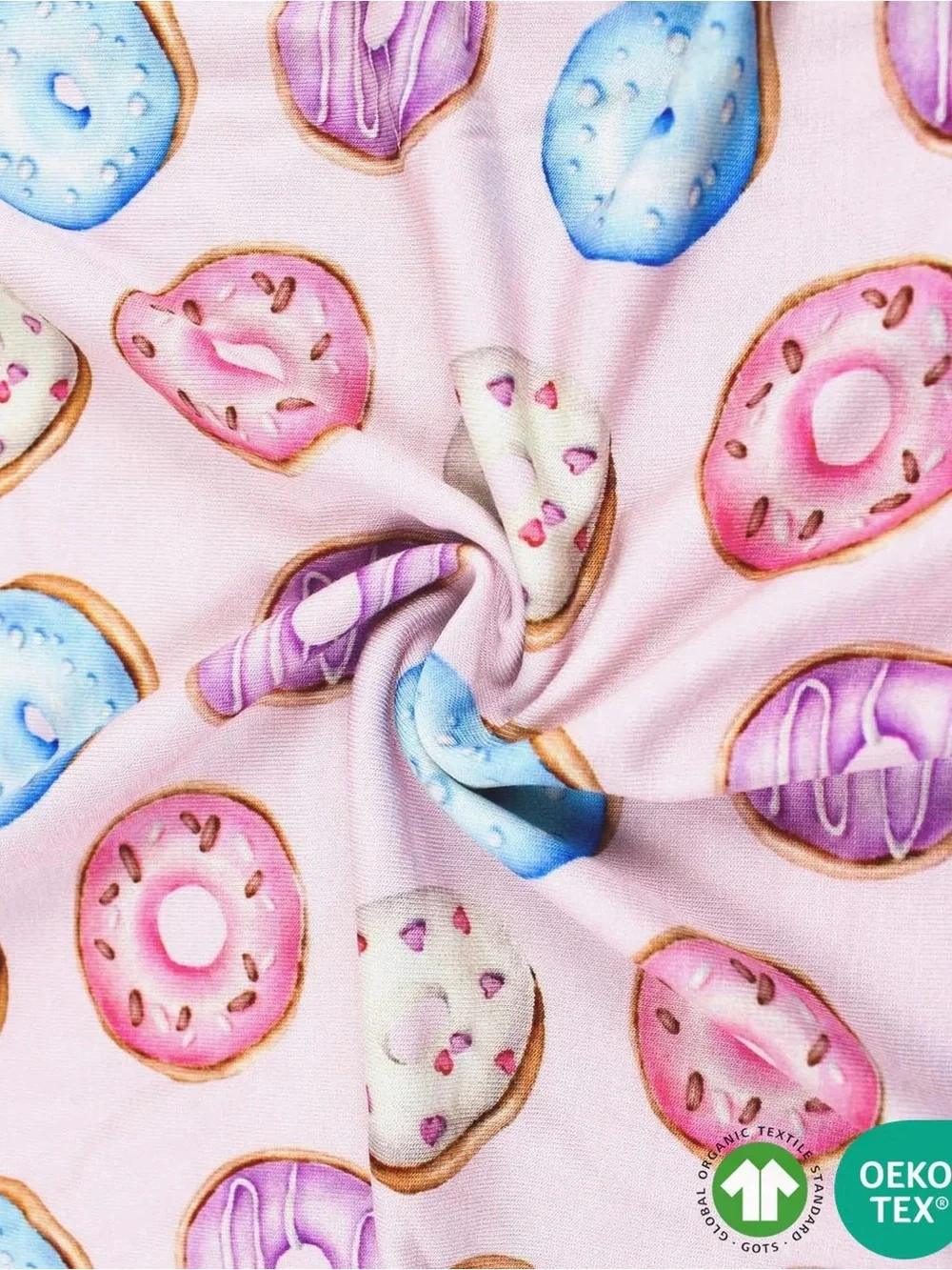 Lev Baby girls toddler Kids Pink Donut Print Pajama Set, size 4T